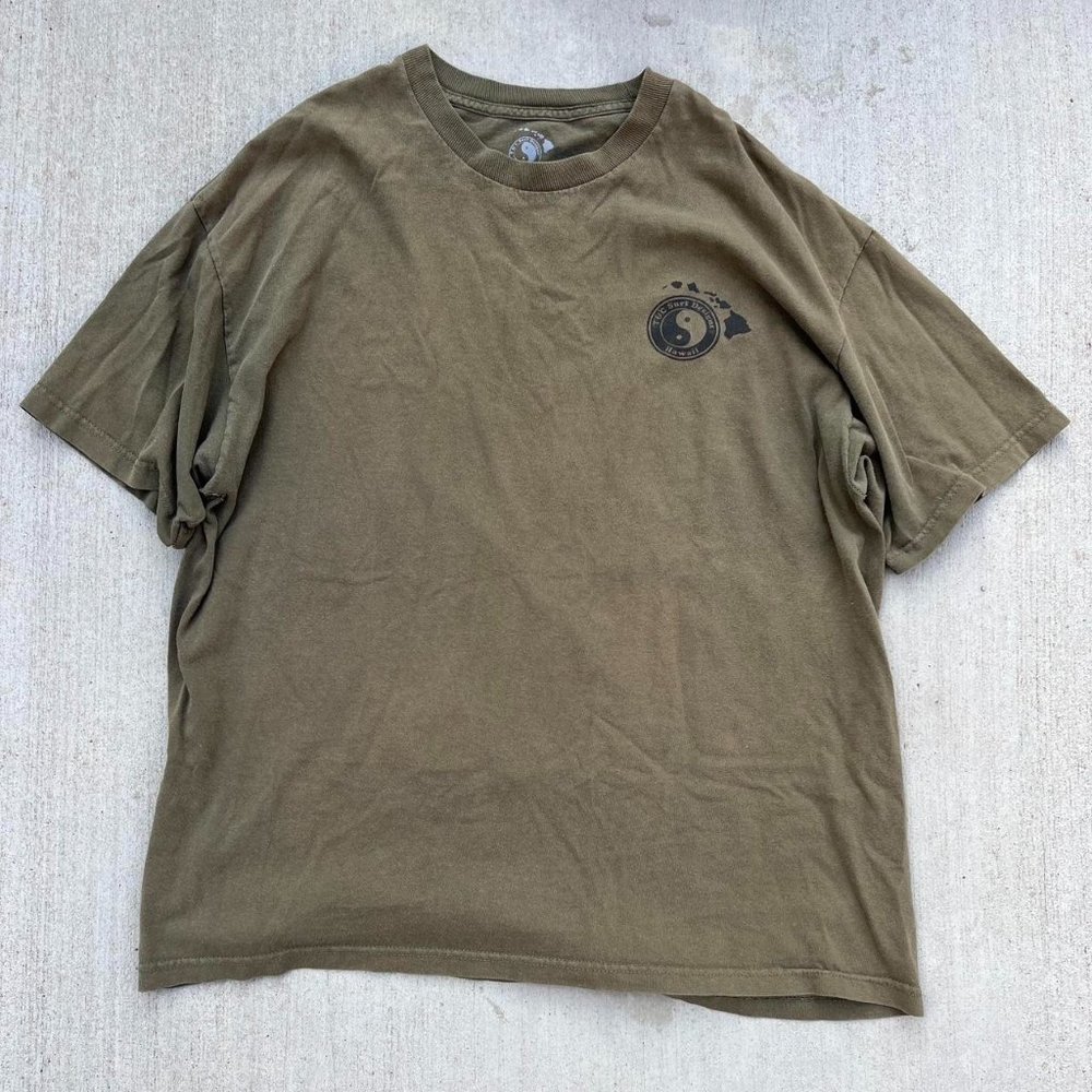 Oversized body fit Hawaii shirt with front and back graphic